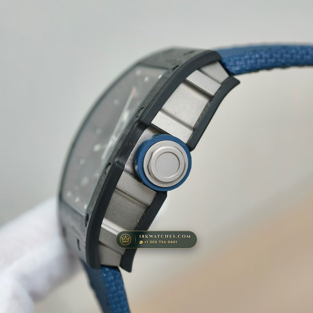 Richard Mille RM 055 Bubba Watson Manual Winding Americas Limited Edition — Studio Gallery Plate V in Carbon TPT & Grade 5 Titanium (66.1g Verified Mass, Richard Mille Cal. RMUL2 Grade 5 Titanium Skeleton)