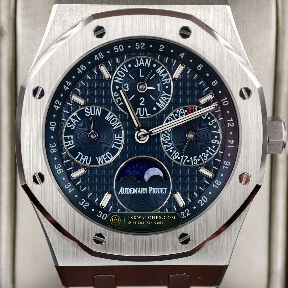 Audemars Piguet Royal Oak Perpetual Calendar 41mm 5-Axis CNC Case Ref. 26574ST.OO.1220ST.02 — Studio Gallery Plate II in 904L Stainless Steel Custom Architecture (161.8g Verified Mass, Audemars Piguet Cal. 5134 Ultra-Thin Perpetual)
