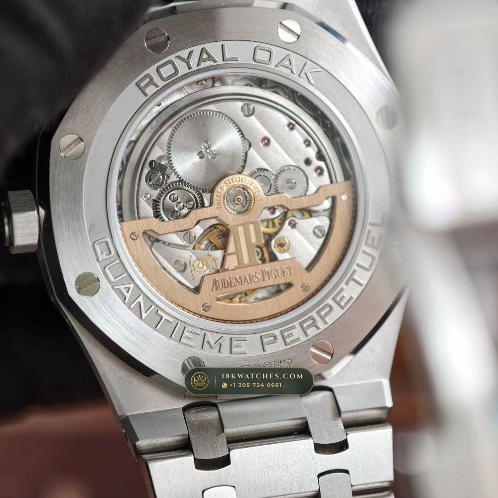 Audemars Piguet Royal Oak Perpetual Calendar 41mm 5-Axis CNC Case Ref. 26574ST.OO.1220ST.02 — Studio Gallery Plate VI in 904L Stainless Steel Custom Architecture (161.8g Verified Mass, Audemars Piguet Cal. 5134 Ultra-Thin Perpetual)