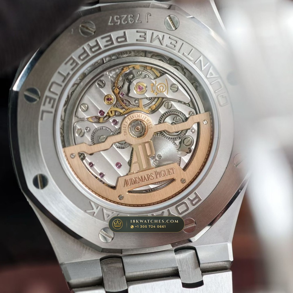 Audemars Piguet Royal Oak Perpetual Calendar 41mm 5-Axis CNC Case Ref. 26574ST.OO.1220ST.02 — Studio Gallery Plate VII in 904L Stainless Steel Custom Architecture (161.8g Verified Mass, Audemars Piguet Cal. 5134 Ultra-Thin Perpetual)