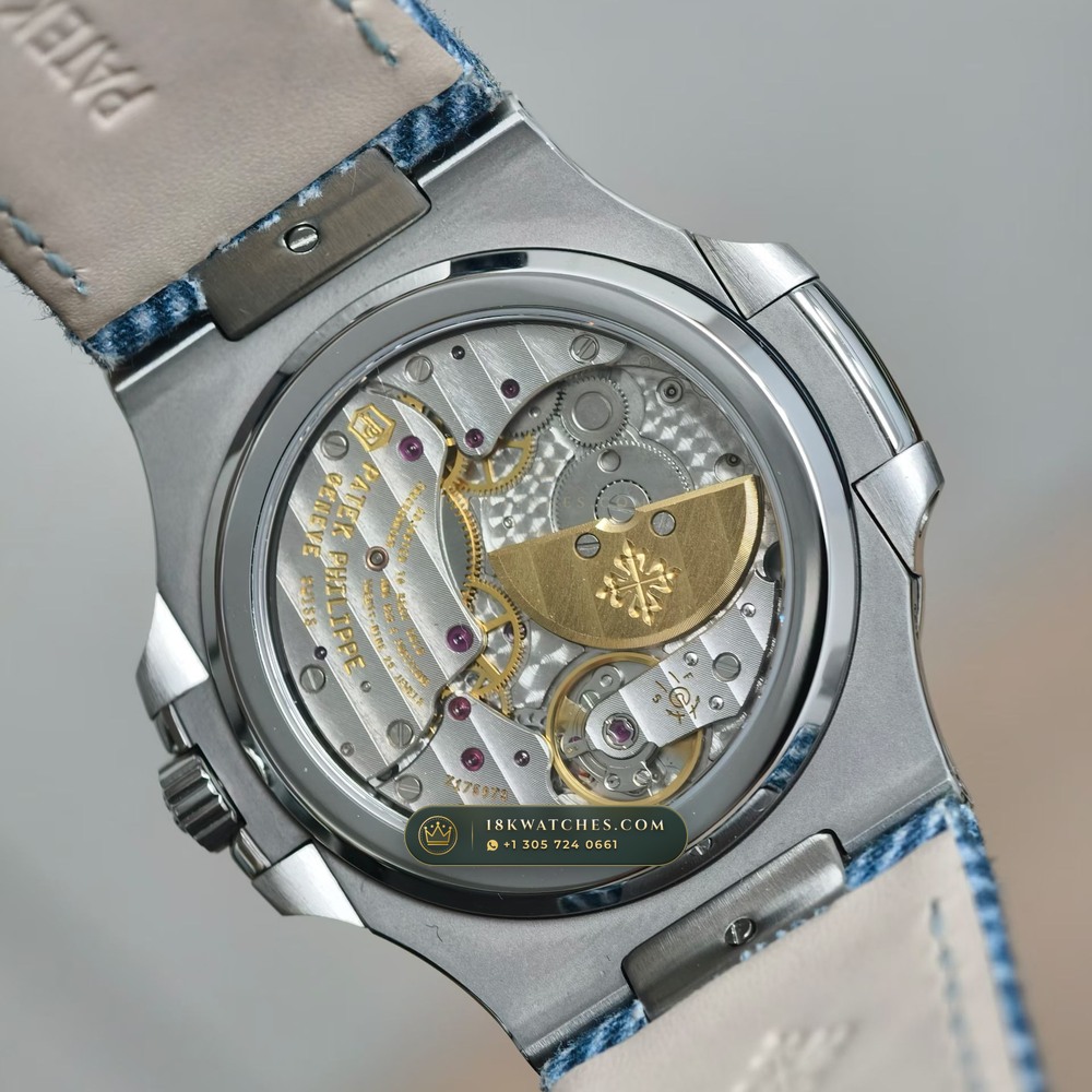 Patek Philippe Nautilus Moonphase & Power Reserve Custom SW Dial Ref. 5712A — Studio Gallery Plate VII in 904L Stainless Steel Custom Architecture (116.5g Verified Mass, Patek Philippe Cal. 240 PS IRM C LU - 22K Gold Micro-Rotor)