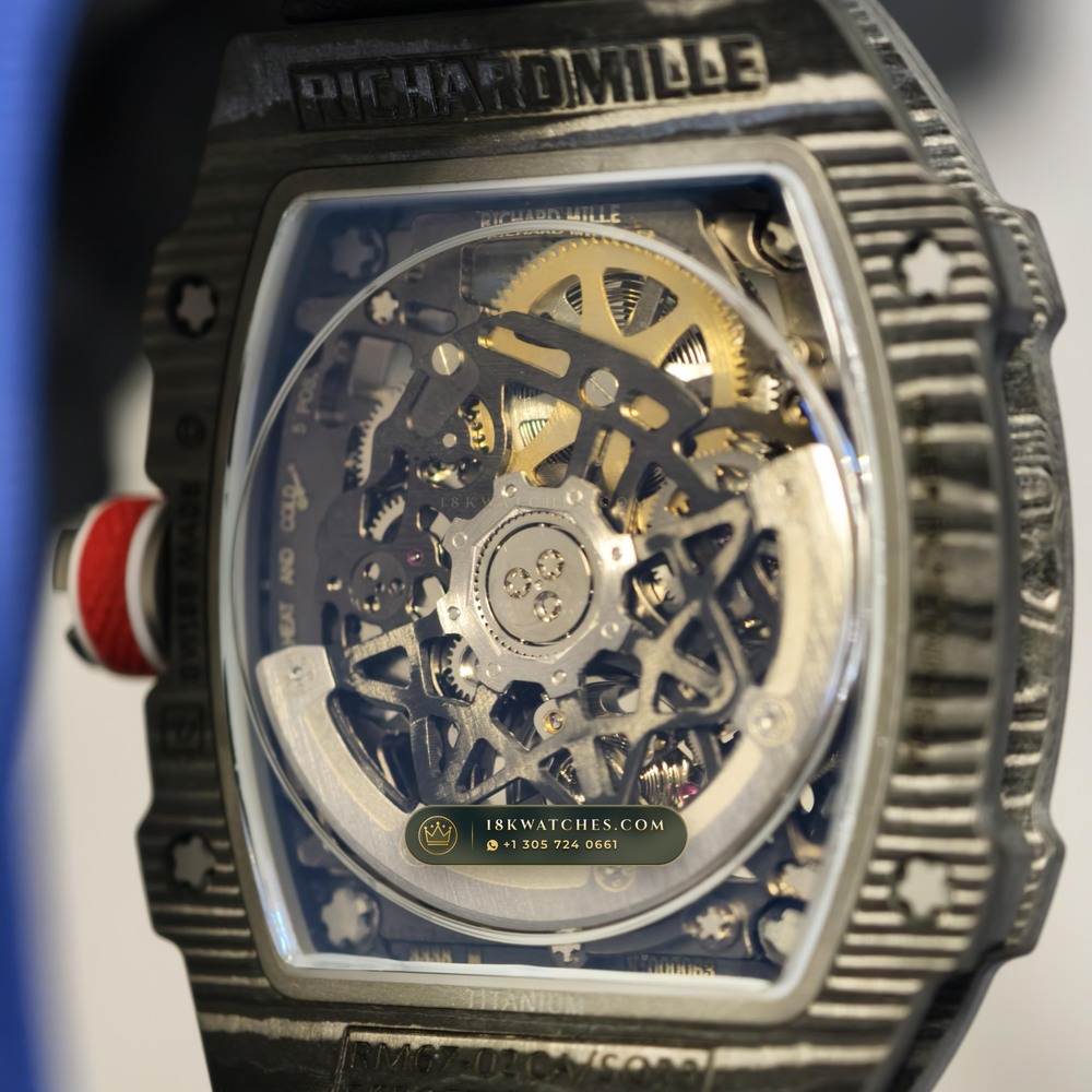 Richard Mille RM 67-02 Automatic Extra-Flat Geneva Atelier Spec — Studio Gallery Plate VI in Carbon TPT & Grade 5 Titanium (33.5g Verified Mass, Richard Mille Cal. CRMA7 Skeletonized Titanium)