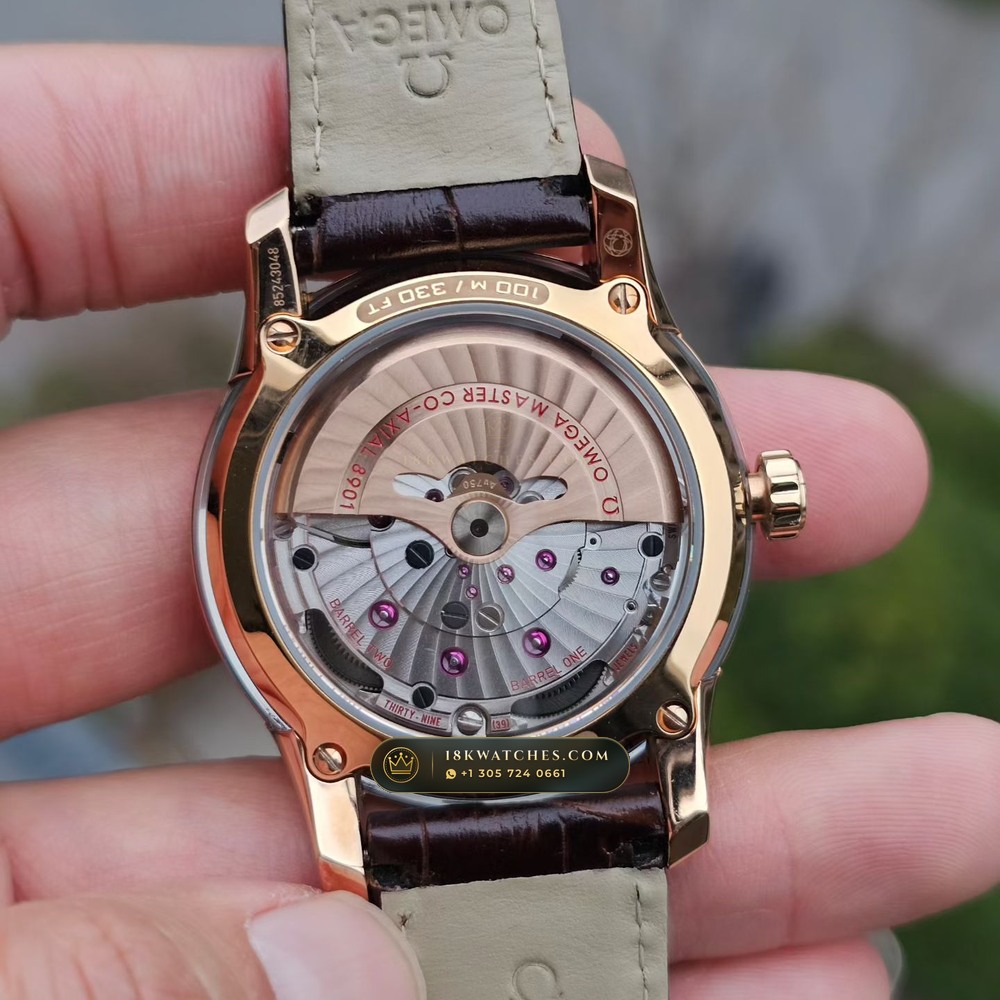 Omega De Ville Tresor Co-Axial Master Chronometer 40mm Cal. 8901 Ref. 435.13.40.21.02.001 — Studio Gallery Plate V in 904L Stainless Steel Custom Architecture (149.2g Verified Mass, Omega Co-Axial Master Chronometer Cal. 8900)