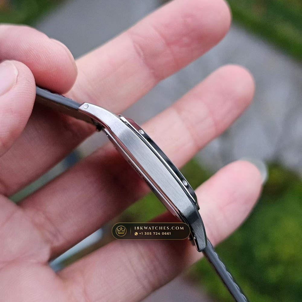 Cartier Santos-Dumont Large Hand-Wound Cal. 430MC Ref. WSSA0032 — Studio Gallery Plate IV in 904L Stainless Steel Custom Architecture (115.8g Verified Mass, Cartier Manufacture Cal. 1847 MC / Skeleton Cal. 9611 MC)