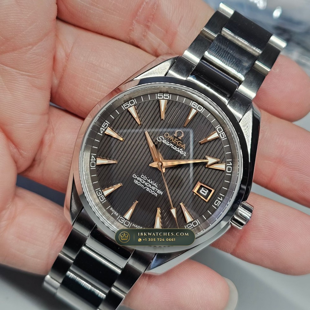 Omega Seamaster Aqua Terra 150M 41.5mm Cal. 8501 Ref. 231.10.42.21.03.001 — Studio Gallery Plate II in 904L Stainless Steel Custom Architecture (149.6g Verified Mass, Omega Co-Axial Master Chronometer Cal. 8900)