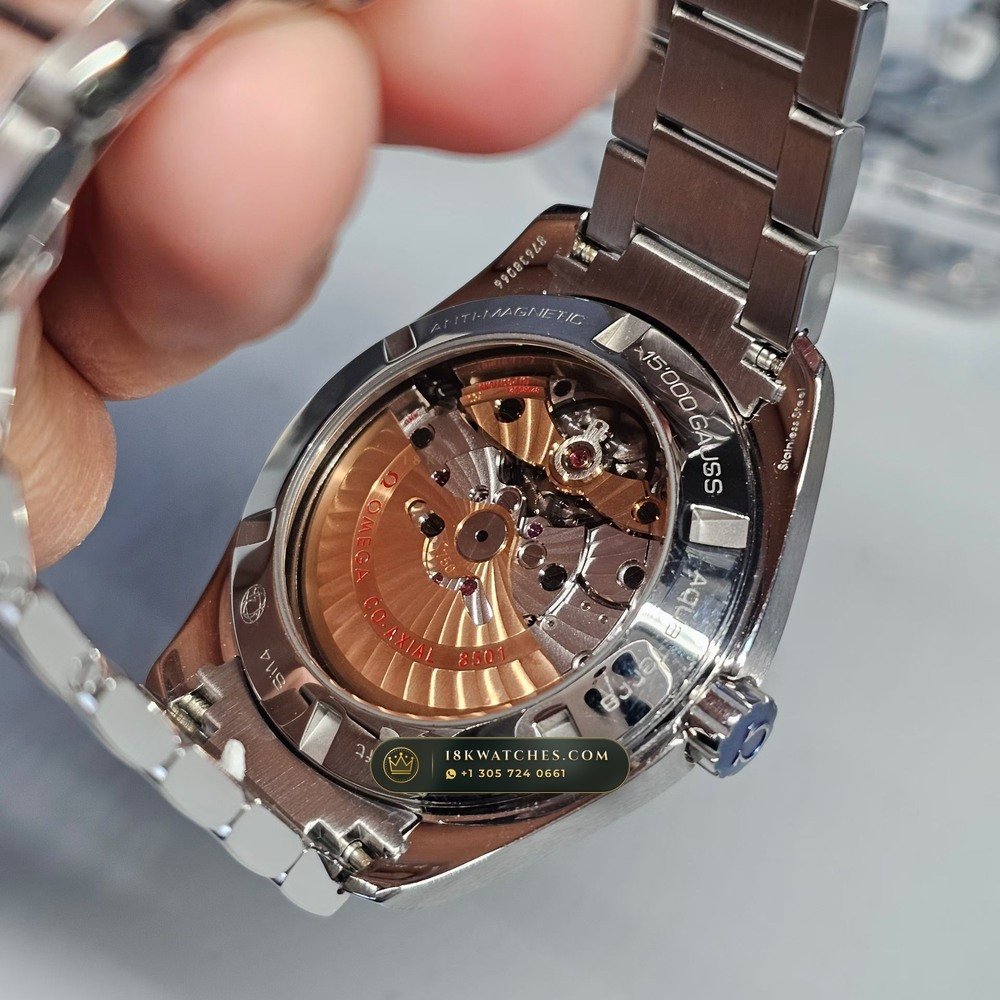 Omega Seamaster Aqua Terra 150M 41.5mm Cal. 8501 Ref. 231.10.42.21.03.001 — Studio Gallery Plate V in 904L Stainless Steel Custom Architecture (149.6g Verified Mass, Omega Co-Axial Master Chronometer Cal. 8900)