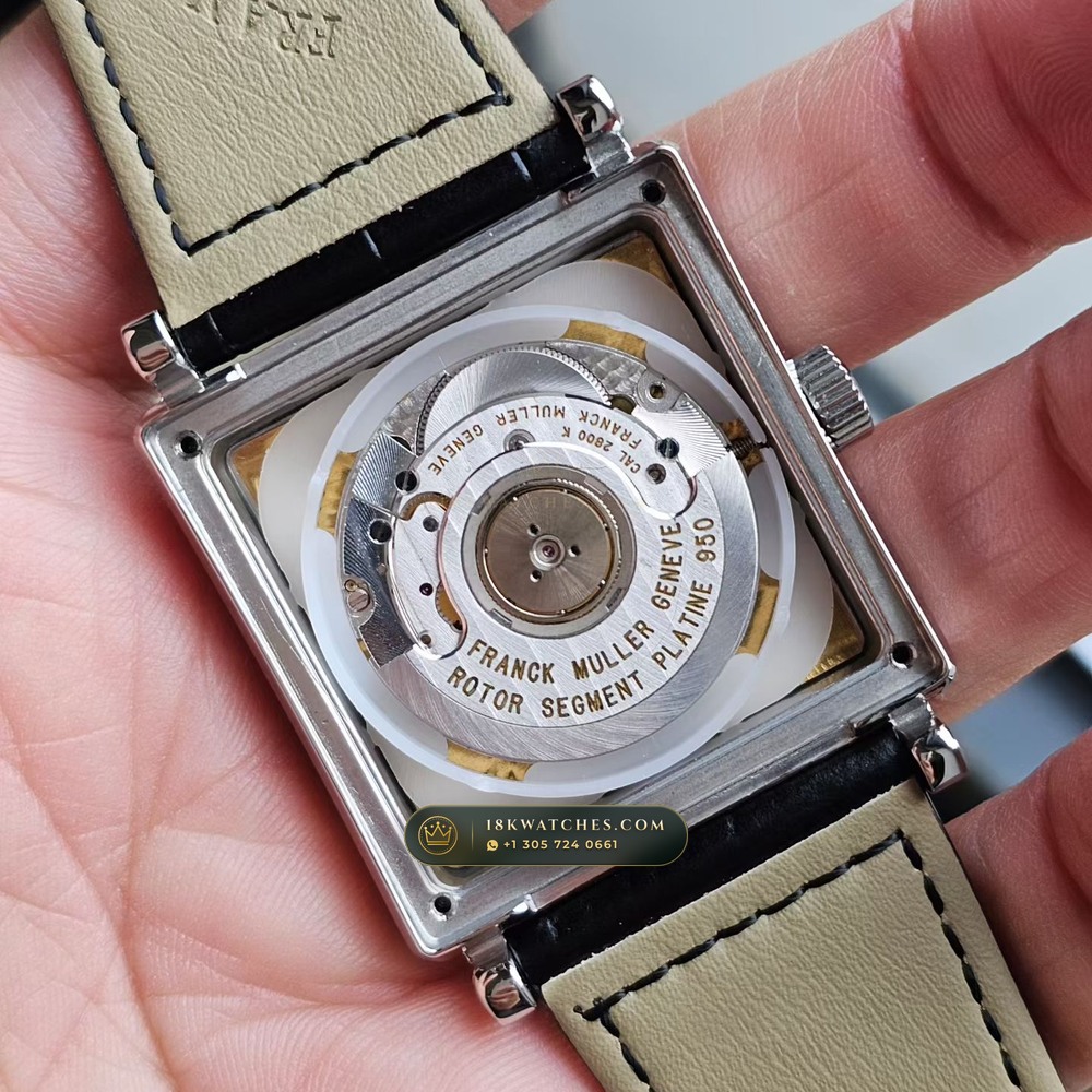 Franck Muller Master Square 36.5mm Roman Dial Ref. 6000H-SC-DT — Studio Gallery Plate IV in 904L Stainless Steel Custom Architecture (92.2g Verified Mass, Franck Muller Cal. FM 0800 Automatic)