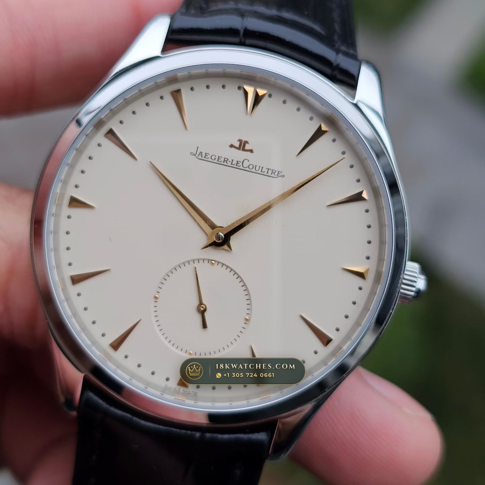 Jaeger-LeCoultre Master Ultra Thin Small Seconds 39mm Cal. 896 Authentic OEM Dial Ref. Q1358420 — Studio Gallery Plate II in 904L Stainless Steel Custom Architecture (68.8g Verified Mass, Jaeger-LeCoultre Manufacture Cal. 925 / Cal. 899)