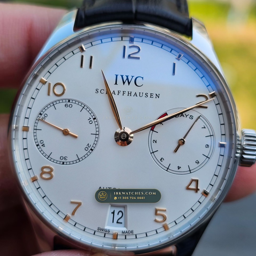 IWC Schaffhausen IWC Portugieser Automatic 7-Days Power Reserve 42.3mm Cal. 51011 Ref. IW500704 — Studio Gallery Plate II in 904L Stainless Steel Custom Architecture (98.1g Verified Mass, IWC Manufacture Cal. 69355 / Cal. 52010)
