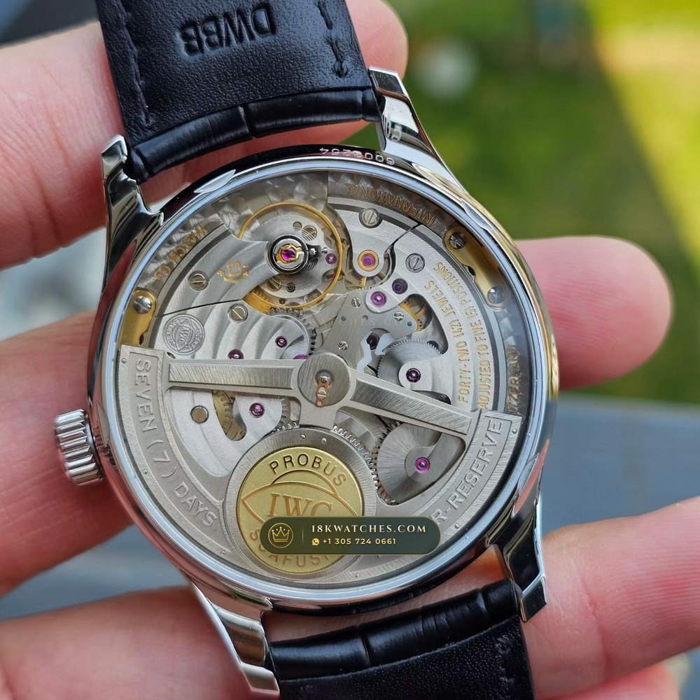 IWC Schaffhausen IWC Portugieser Automatic 7-Days Power Reserve 42.3mm Cal. 51011 Ref. IW500704 — Studio Gallery Plate VI in 904L Stainless Steel Custom Architecture (98.1g Verified Mass, IWC Manufacture Cal. 69355 / Cal. 52010)
