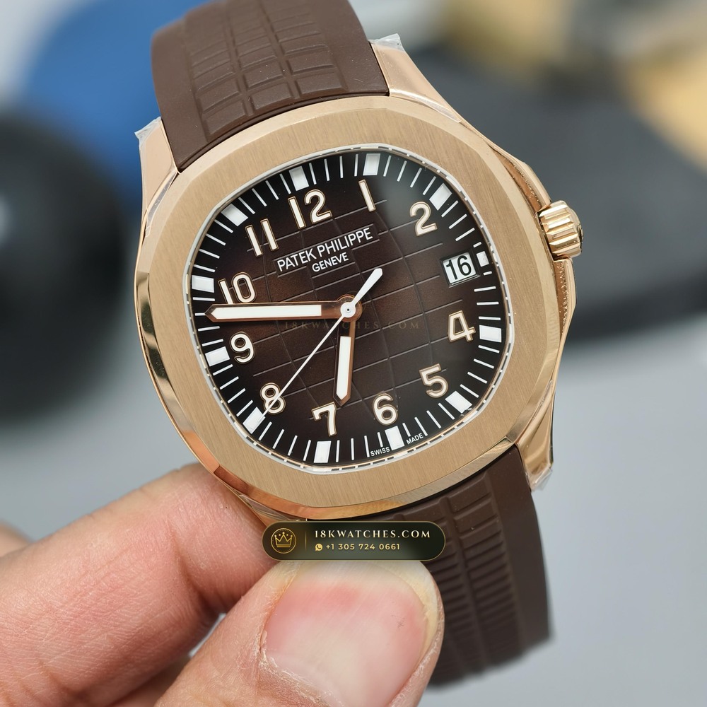 Patek Philippe Aquanaut Extra-Large Self-Winding 18K Rose Gold Geneva Atelier Spec Ref. 5167R — Studio Gallery Plate II in 18K Rose Gold Au750 (108.8g Verified Mass, Patek Philippe Cal. 324 S C - 21K Gold Rotor)