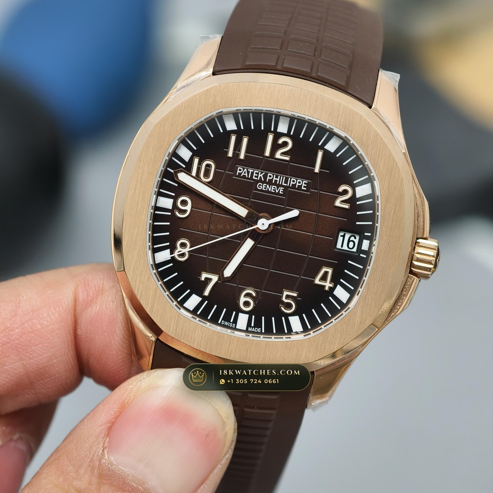 Patek Philippe Aquanaut Extra-Large Self-Winding 18K Rose Gold Geneva Atelier Spec Ref. 5167R — Studio Gallery Plate III in 18K Rose Gold Au750 (108.8g Verified Mass, Patek Philippe Cal. 324 S C - 21K Gold Rotor)