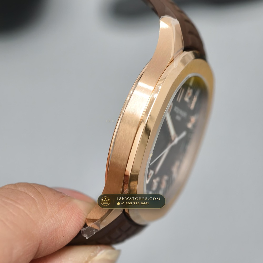 Patek Philippe Aquanaut Extra-Large Self-Winding 18K Rose Gold Geneva Atelier Spec Ref. 5167R — Studio Gallery Plate IV in 18K Rose Gold Au750 (108.8g Verified Mass, Patek Philippe Cal. 324 S C - 21K Gold Rotor)