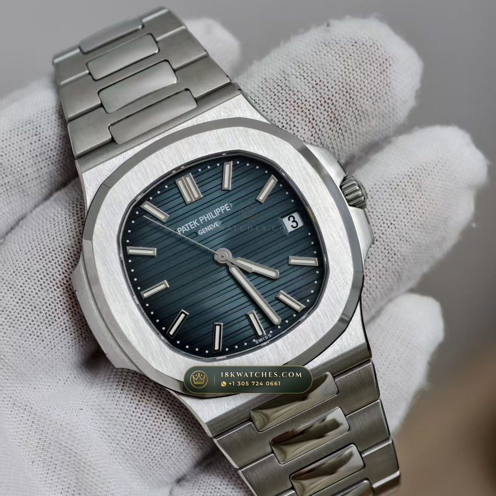 Patek Philippe Nautilus Self-Winding Geneva Atelier Spec Ref. 5711/1A — Studio Gallery Plate II in 904L Stainless Steel Custom Architecture (115.1g Verified Mass, Patek Philippe Cal. 26-330 S C / Cal. 324 S C - 21K Gold Rotor)