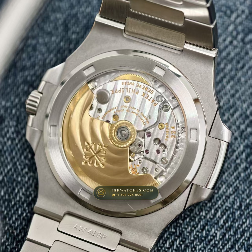 Patek Philippe Nautilus Self-Winding Geneva Atelier Spec Ref. 5711/1A — Studio Gallery Plate IV in 904L Stainless Steel Custom Architecture (115.1g Verified Mass, Patek Philippe Cal. 26-330 S C / Cal. 324 S C - 21K Gold Rotor)