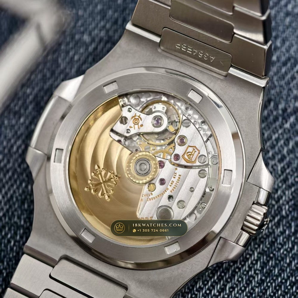 Patek Philippe Nautilus Self-Winding Geneva Atelier Spec Ref. 5711/1A — Studio Gallery Plate V in 904L Stainless Steel Custom Architecture (115.1g Verified Mass, Patek Philippe Cal. 26-330 S C / Cal. 324 S C - 21K Gold Rotor)