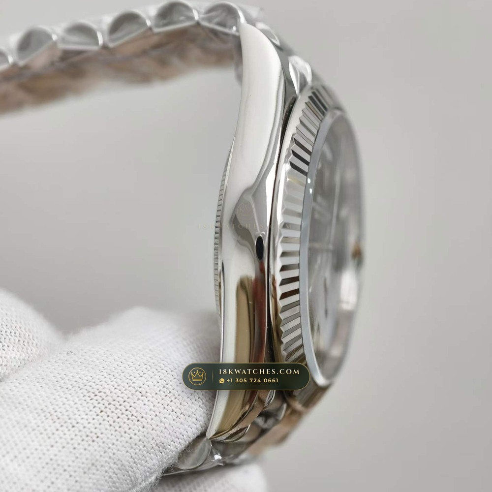 Rolex Day-Date 40 18K White Gold Ref. 228239 — Studio Gallery Plate V in 18K White Gold Au750 (210.7g Verified Mass, Rolex Manufacture Cal. 3255 - 70h Power Reserve)