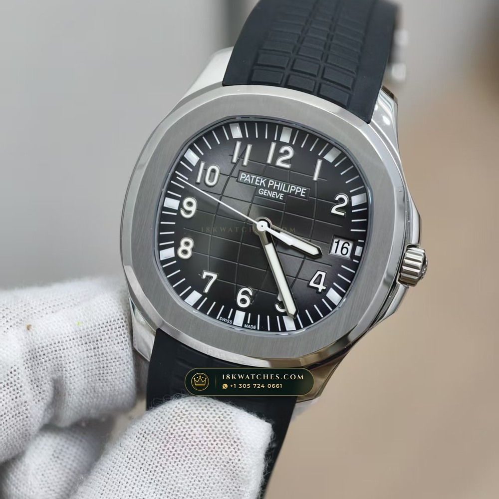 Patek Philippe Aquanaut Extra-Large Self-Winding Custom SW Dial Deep Crystal Optics Ref. 5167A — Studio Gallery Plate III in 904L Stainless Steel Custom Architecture (79.5g Verified Mass, Patek Philippe Cal. 324 S C - 21K Gold Rotor)