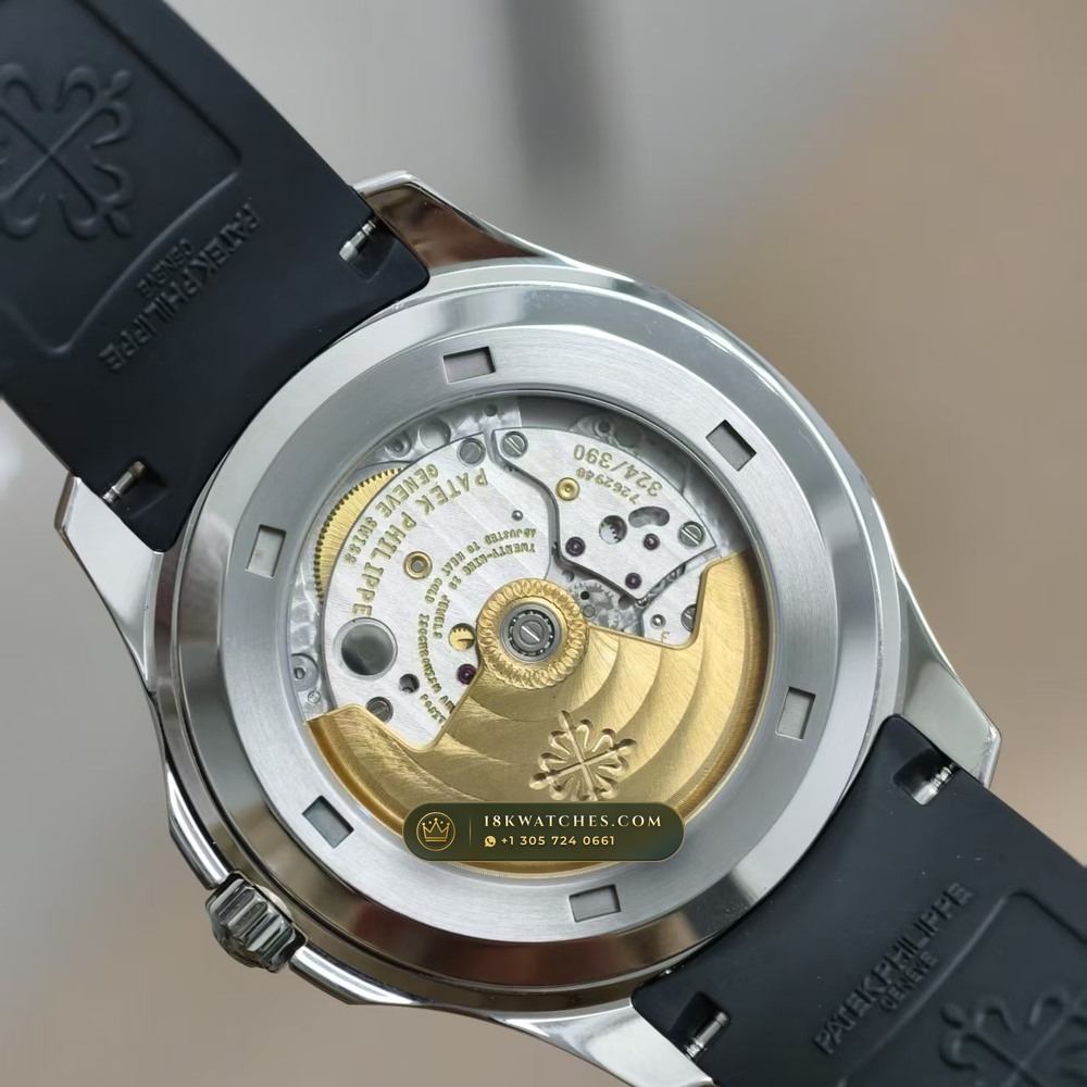 Patek Philippe Aquanaut Extra-Large Self-Winding Custom SW Dial Deep Crystal Optics Ref. 5167A — Studio Gallery Plate VIII in 904L Stainless Steel Custom Architecture (79.5g Verified Mass, Patek Philippe Cal. 324 S C - 21K Gold Rotor)