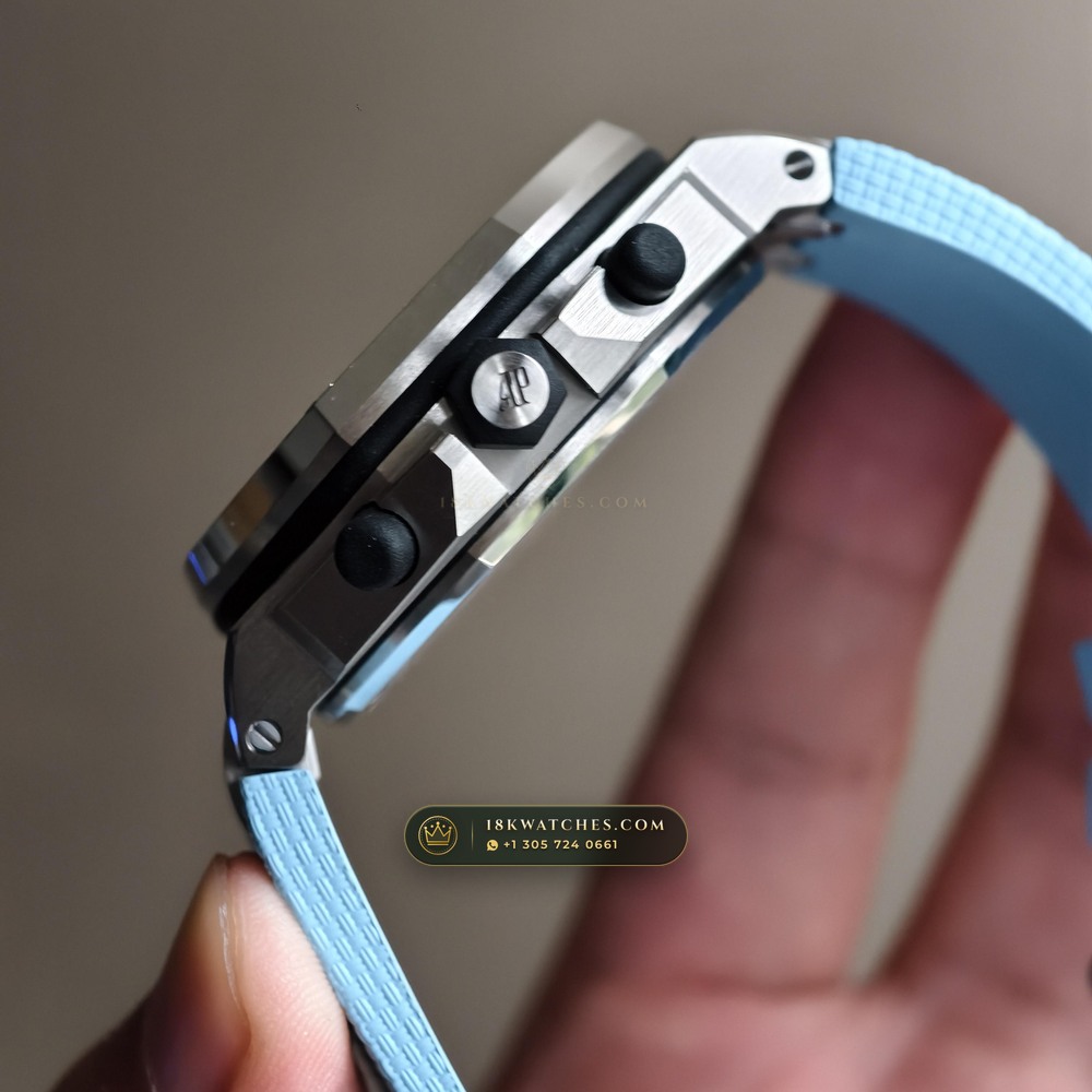Audemars Piguet Royal Oak Offshore Selfwinding Chronograph 43mm Ref. 26238ST.OO.A340CA.01 — Studio Gallery Plate VI in 904L Stainless Steel Custom Architecture (174.8g Verified Mass, Audemars Piguet Cal. 4401 Flyback Chronograph)