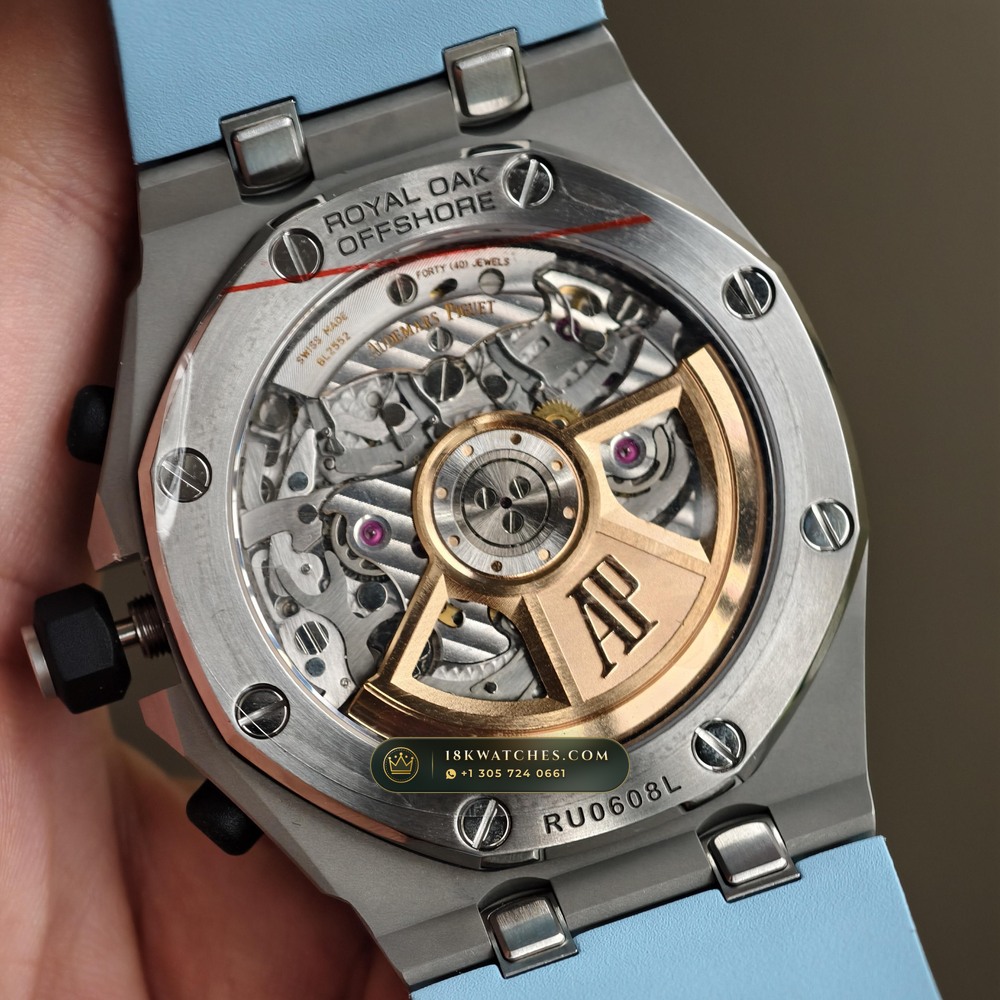 Audemars Piguet Royal Oak Offshore Selfwinding Chronograph 43mm Ref. 26238ST.OO.A340CA.01 — Studio Gallery Plate VII in 904L Stainless Steel Custom Architecture (174.8g Verified Mass, Audemars Piguet Cal. 4401 Flyback Chronograph)