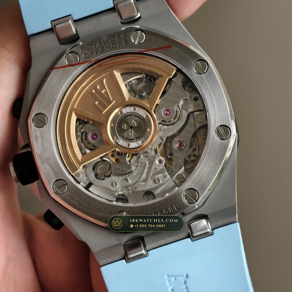 Audemars Piguet Royal Oak Offshore Selfwinding Chronograph 43mm Ref. 26238ST.OO.A340CA.01 — Studio Gallery Plate VIII in 904L Stainless Steel Custom Architecture (174.8g Verified Mass, Audemars Piguet Cal. 4401 Flyback Chronograph)