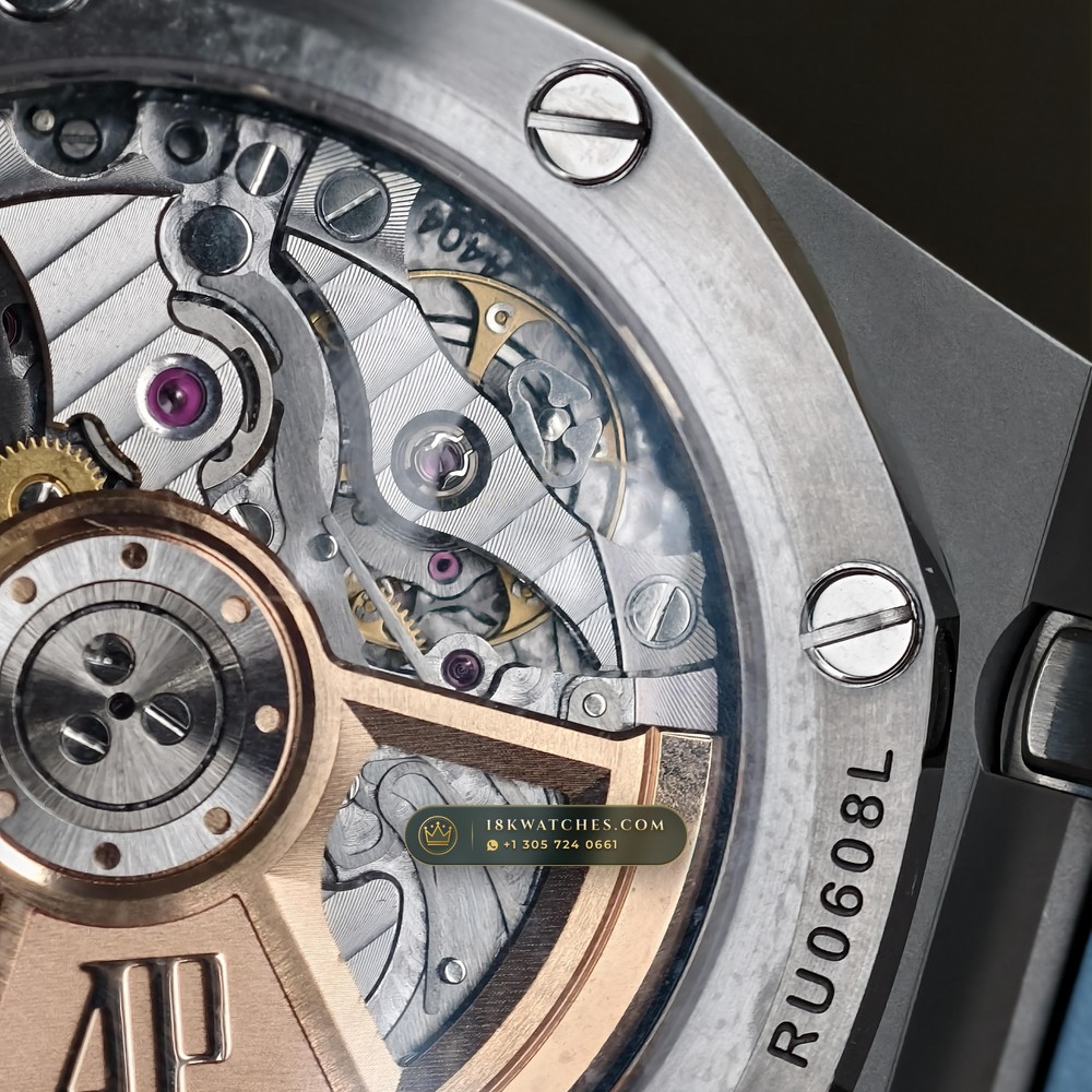 Audemars Piguet Royal Oak Offshore Selfwinding Chronograph 43mm Ref. 26238ST.OO.A340CA.01 — Studio Gallery Plate IX in 904L Stainless Steel Custom Architecture (174.8g Verified Mass, Audemars Piguet Cal. 4401 Flyback Chronograph)