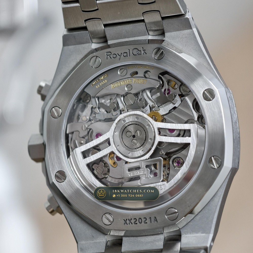 Audemars Piguet Royal Oak Selfwinding Chronograph 41mm Geneva Atelier Spec Ref. 26240ST — Studio Gallery Plate VIII in 904L Stainless Steel Custom Architecture (180.3g Verified Mass, Audemars Piguet Cal. 4401 Flyback Chronograph)