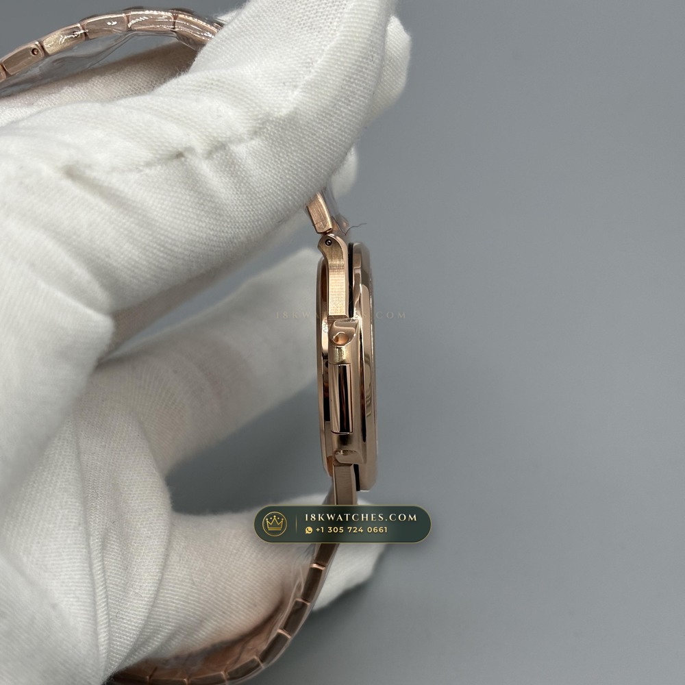 Patek Philippe Nautilus Self-Winding Diamond-Set Bezel 18K Rose Gold Ref. 5723/1R — Studio Gallery Plate VI in 18K Rose Gold Au750 (186.6g Verified Mass, Patek Philippe Cal. 26-330 S C / Cal. 324 S C - 21K Gold Rotor)