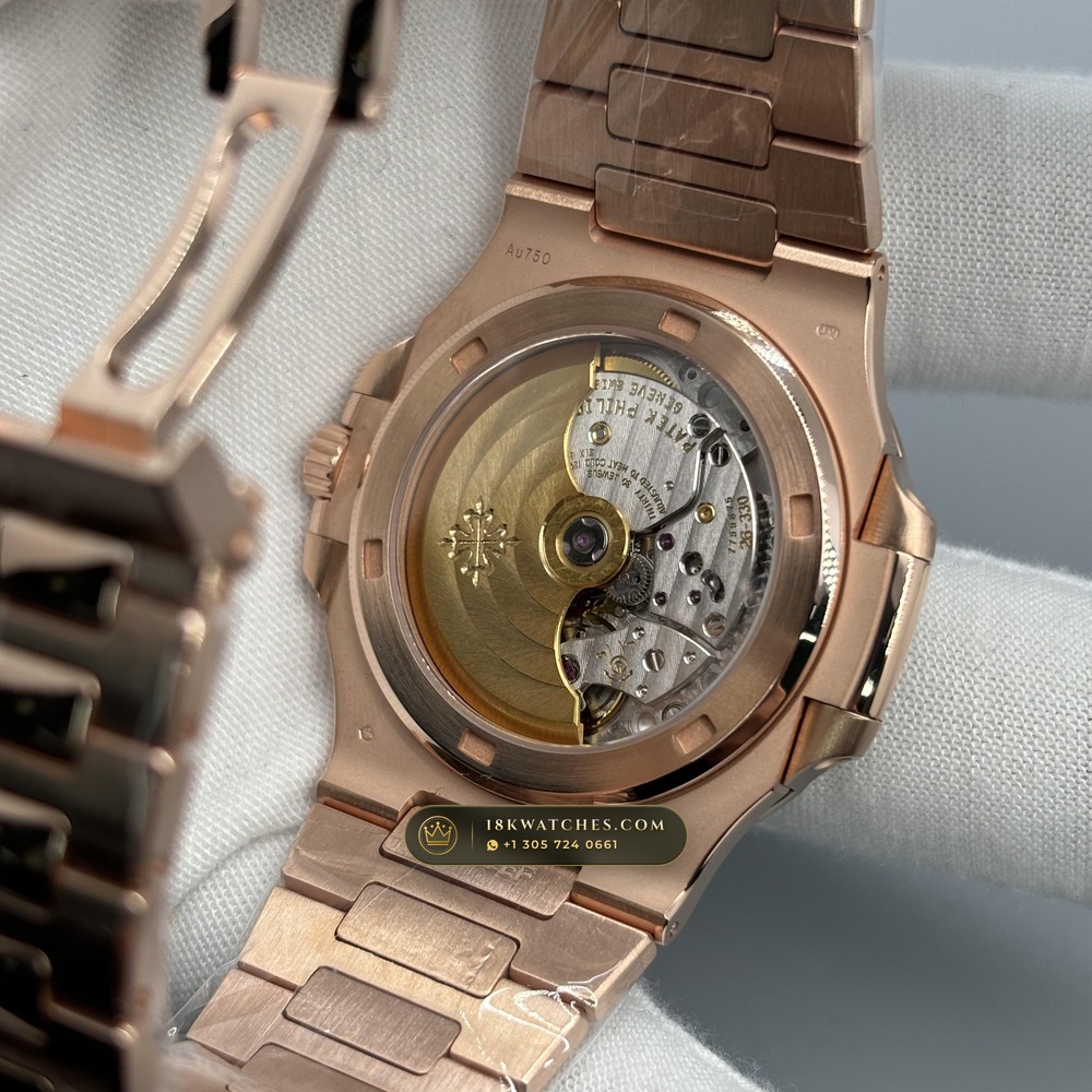 Patek Philippe Nautilus Self-Winding Diamond-Set Bezel 18K Rose Gold Ref. 5723/1R — Studio Gallery Plate VIII in 18K Rose Gold Au750 (186.6g Verified Mass, Patek Philippe Cal. 26-330 S C / Cal. 324 S C - 21K Gold Rotor)