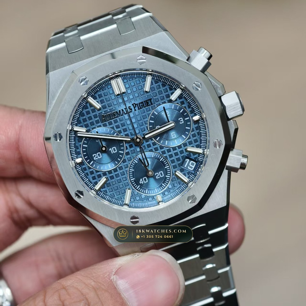 Audemars Piguet Royal Oak Selfwinding Chronograph 41mm Chronometer Regulated Spec Ref. 26240ST — Studio Gallery Plate II in 904L Stainless Steel Custom Architecture (180.3g Verified Mass, Audemars Piguet Cal. 4401 Flyback Chronograph)