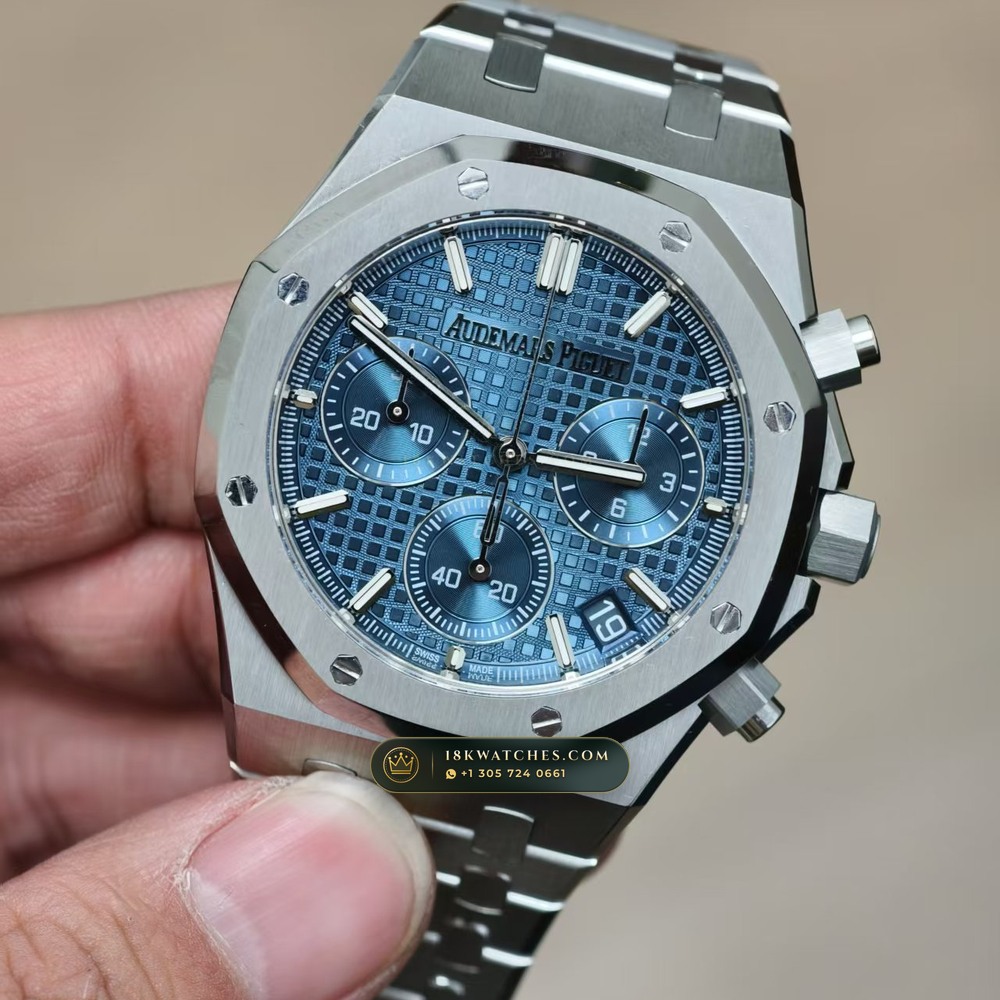 Audemars Piguet Royal Oak Selfwinding Chronograph 41mm Chronometer Regulated Spec Ref. 26240ST — Studio Gallery Plate III in 904L Stainless Steel Custom Architecture (180.3g Verified Mass, Audemars Piguet Cal. 4401 Flyback Chronograph)