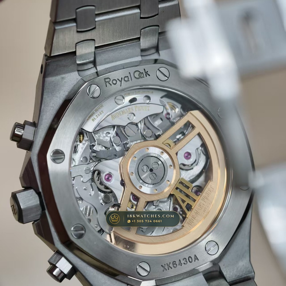 Audemars Piguet Royal Oak Selfwinding Chronograph 41mm Chronometer Regulated Spec Ref. 26240ST — Studio Gallery Plate VIII in 904L Stainless Steel Custom Architecture (180.3g Verified Mass, Audemars Piguet Cal. 4401 Flyback Chronograph)