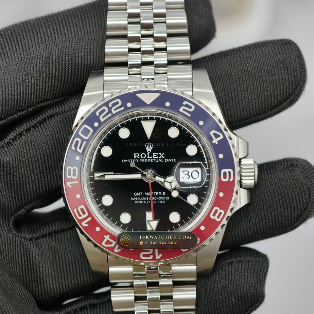 Rolex GMT-Master II Pepsi Red & Blue Cerachrom Ref. 126710BLRO