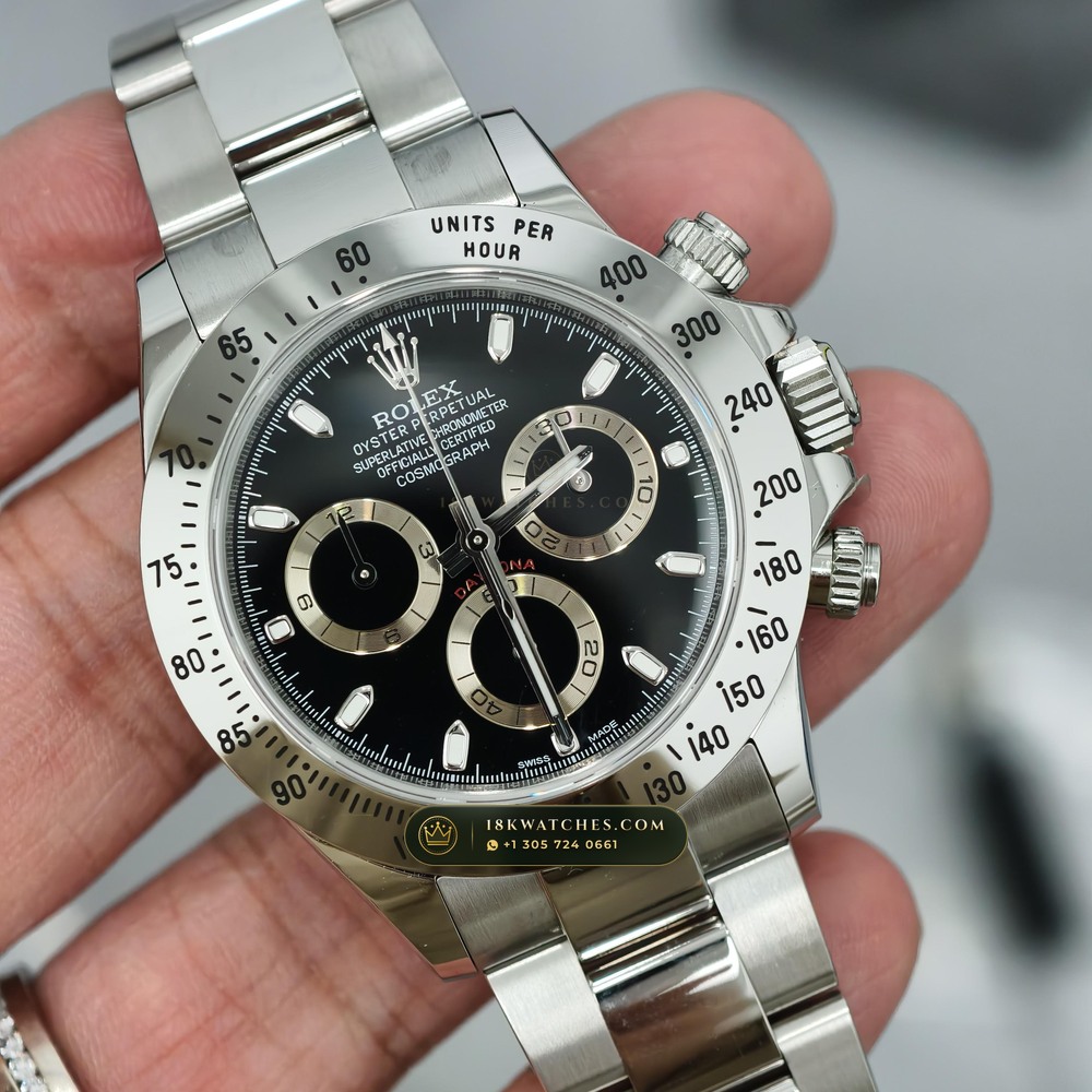 Rolex Cosmograph Daytona Chronometer Regulated Spec Ref. 116520 — Studio Gallery Plate II in 904L Stainless Steel Custom Architecture (143.2g Verified Mass, Rolex Manufacture Cal. 4130 - 72h Power Reserve)