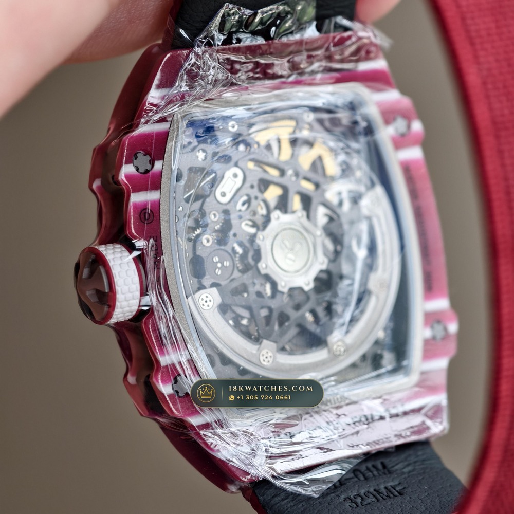Richard Mille RM 67-02 Automatic Extra-Flat Mutaz Barshim Crimson Quartz TPT — Studio Gallery Plate VI in Carbon TPT & Grade 5 Titanium (33.6g Verified Mass, Richard Mille Cal. CRMA7 Skeletonized Titanium)