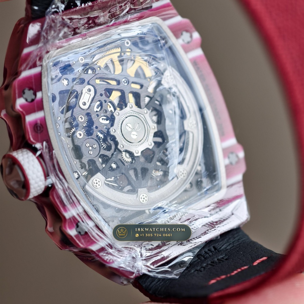 Richard Mille RM 67-02 Automatic Extra-Flat Mutaz Barshim Crimson Quartz TPT — Studio Gallery Plate VII in Carbon TPT & Grade 5 Titanium (33.6g Verified Mass, Richard Mille Cal. CRMA7 Skeletonized Titanium)