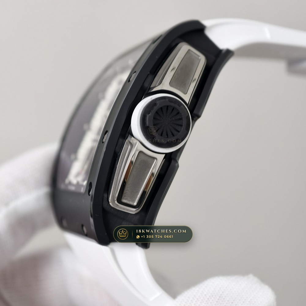 Richard Mille RM 61-01 Yohan Blake Asymmetric Chronometer Regulated Spec — Studio Gallery Plate VI in Carbon TPT & Grade 5 Titanium (55.2g Verified Mass, Richard Mille Cal. RMUL2 Free-Sprung Skeleton)
