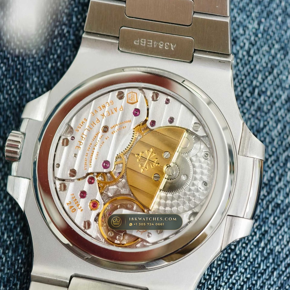 Patek Philippe Nautilus Moonphase & Power Reserve Chronometer Regulated Spec Ref. 5712/1A — Studio Gallery Plate VI in 904L Stainless Steel Custom Architecture (116.1g Verified Mass, Patek Philippe Cal. 240 PS IRM C LU - 22K Gold Micro-Rotor)
