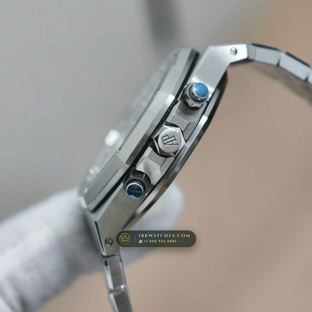 Audemars Piguet Royal Oak Selfwinding Chronograph 38mm Geneva Atelier Spec Ref. 26315ST — Studio Gallery Plate V in 904L Stainless Steel Custom Architecture (146.6g Verified Mass, Audemars Piguet Cal. 2385 Column-Wheel Chronograph)