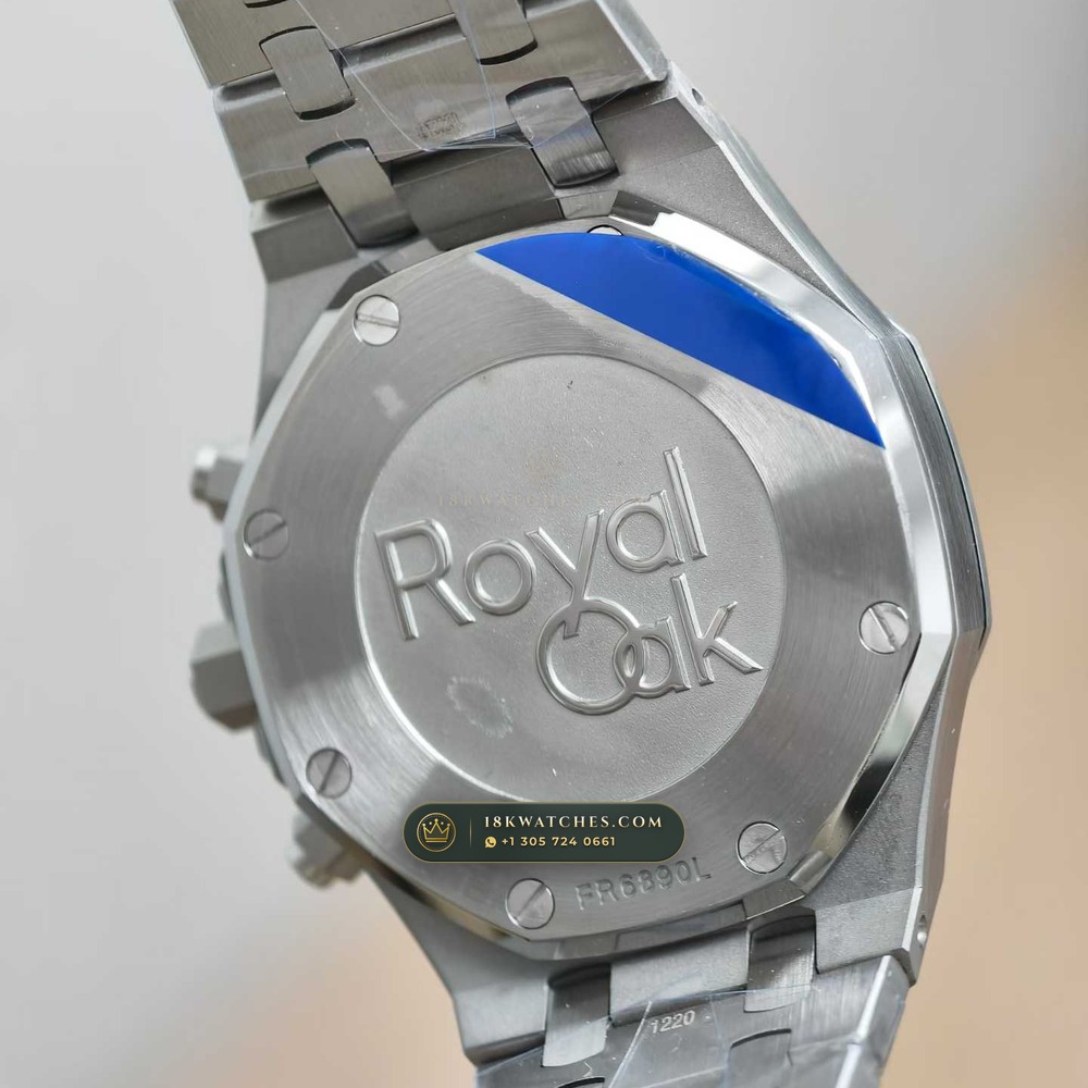 Audemars Piguet Royal Oak Selfwinding Chronograph 38mm Geneva Atelier Spec Ref. 26315ST — Studio Gallery Plate VII in 904L Stainless Steel Custom Architecture (146.6g Verified Mass, Audemars Piguet Cal. 2385 Column-Wheel Chronograph)