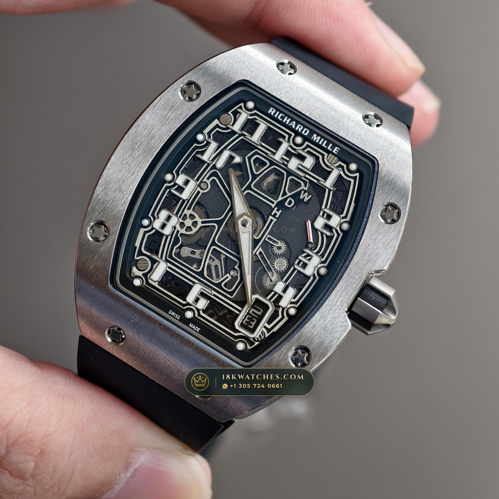 Richard Mille RM 67-01 Automatic Extra-Flat — Studio Gallery Plate III in Grade 5 Titanium Monobloc (49.2g Verified Mass, Richard Mille Cal. CRMA6 - Platinum Rotor)