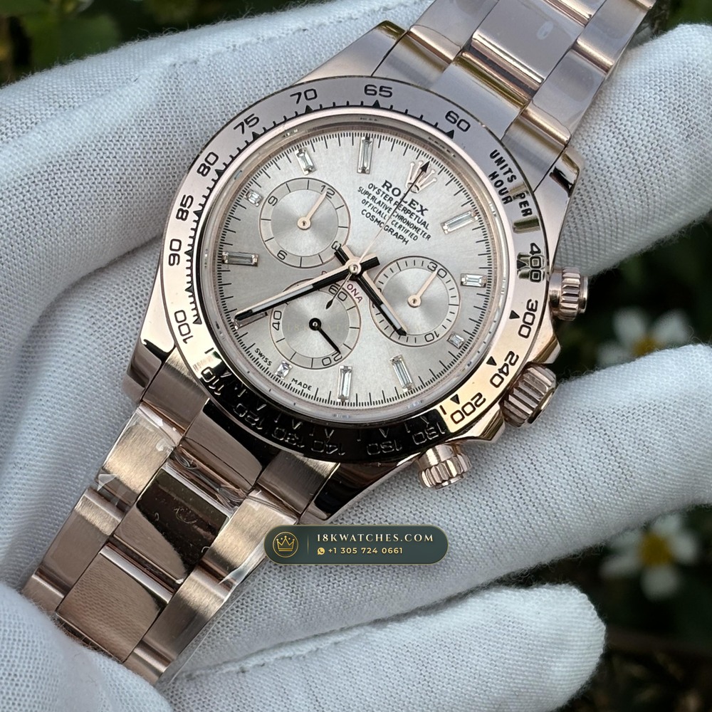 Rolex Cosmograph Daytona 18K Everose Gold Chronometer Regulated Spec Ref. 116505 — Studio Gallery Plate VI in 18K Rose Gold Au750 (216.5g Verified Mass, Rolex Manufacture Cal. 4130 - 72h Power Reserve)