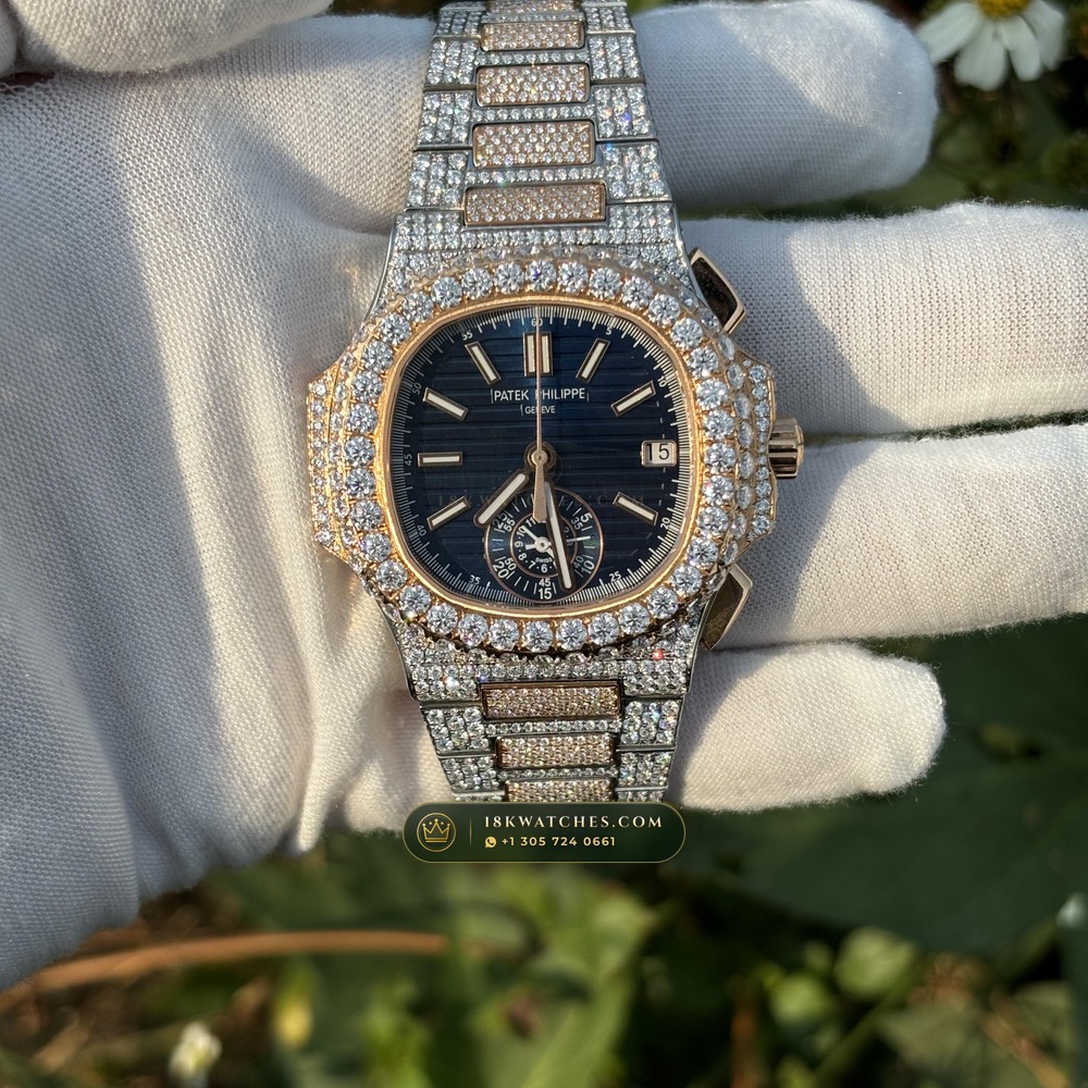 Patek Philippe Nautilus Self-Winding Chronograph 40.5mm Blue Dial Ref. 5980/1A-001