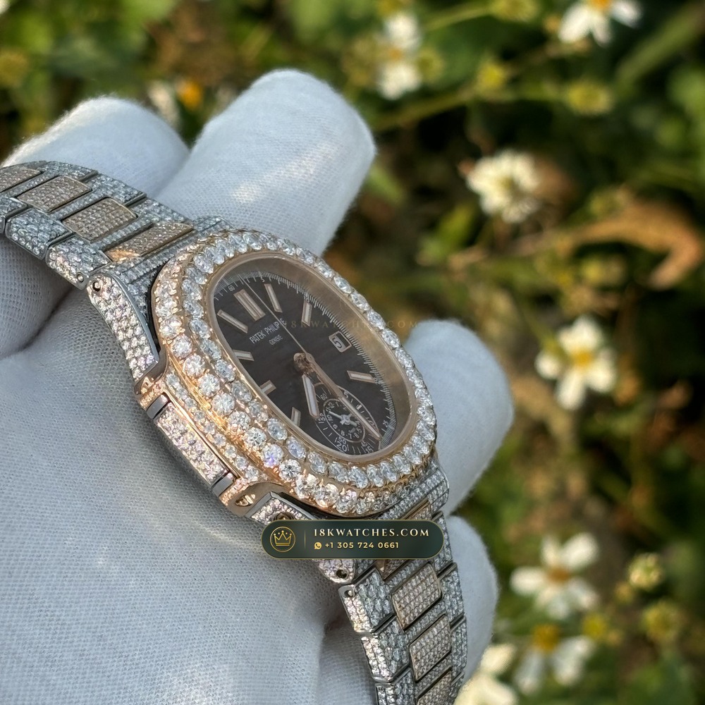 Patek Philippe Nautilus Self-Winding Chronograph 40.5mm Blue Dial Ref. 5980/1A-001 — Studio Gallery Plate IV in 904L Stainless Steel Custom Architecture (155.4g Verified Mass, Patek Philippe Cal. CH 28-520 C - 21K Gold Rotor)
