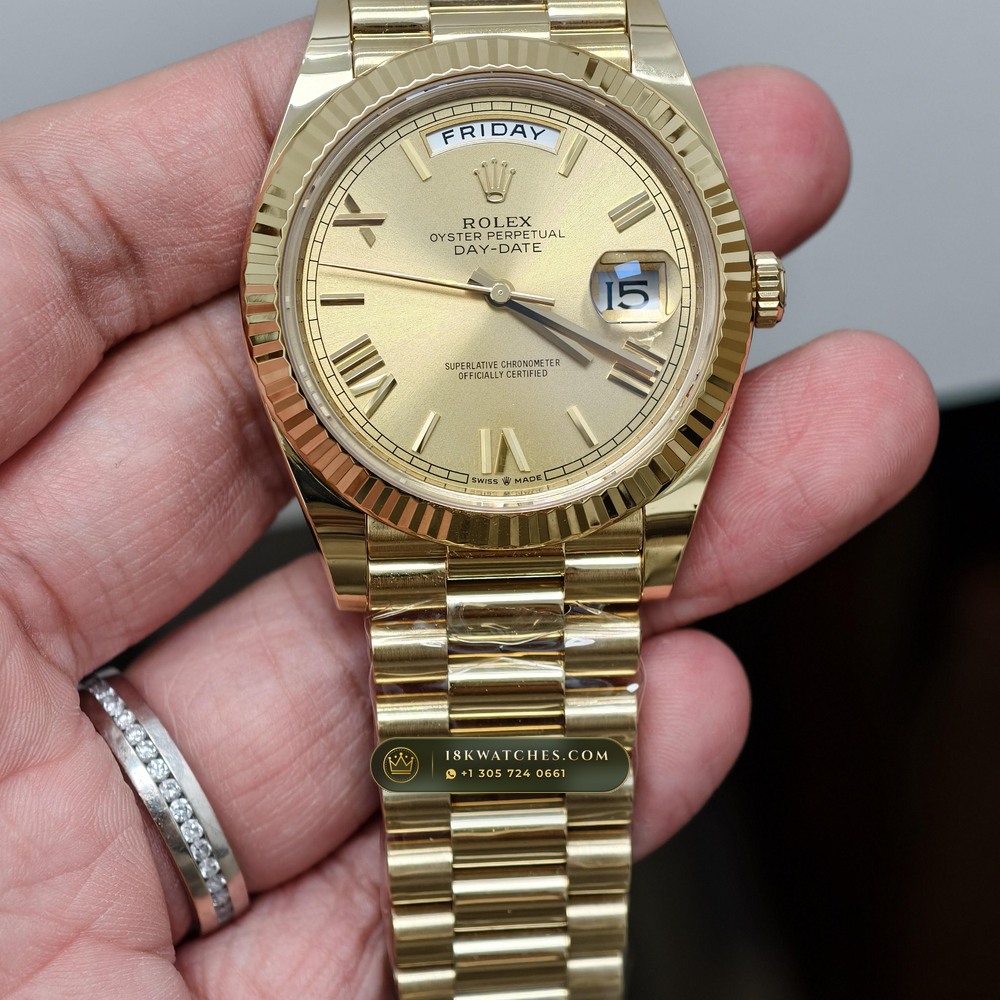 Rolex Day-Date 40 18K Yellow Gold Geneva Atelier Spec Ref. 228238