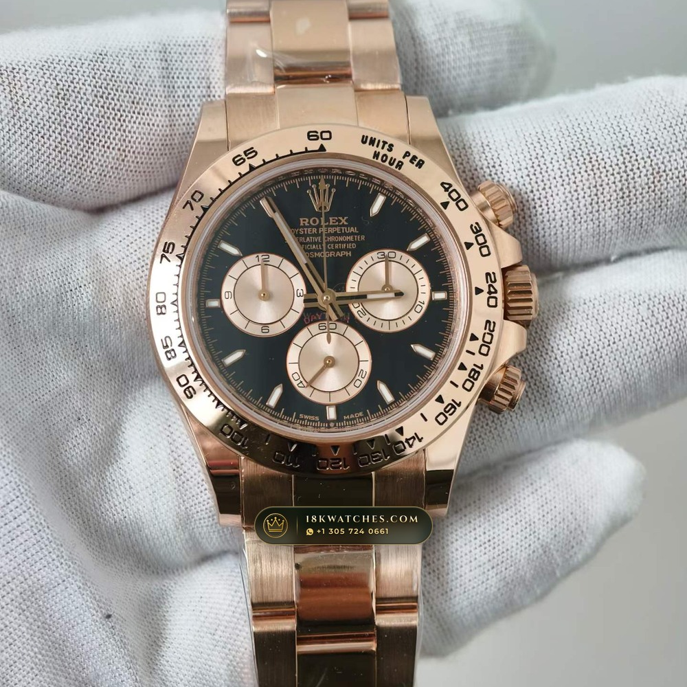 Rolex Cosmograph Daytona 18K Everose Gold Geneva Atelier Spec Ref. 126505