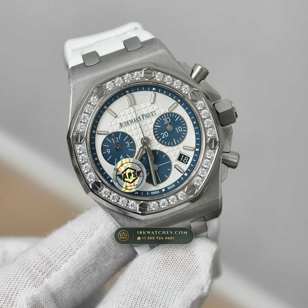 Audemars Piguet Royal Oak Selfwinding Chronograph 38mm Ref. 26231ST.ZZ.D010CA.01 — Studio Gallery Plate II in 904L Stainless Steel Custom Architecture (105.4g Verified Mass, Audemars Piguet Cal. 2385 Column-Wheel Chronograph)