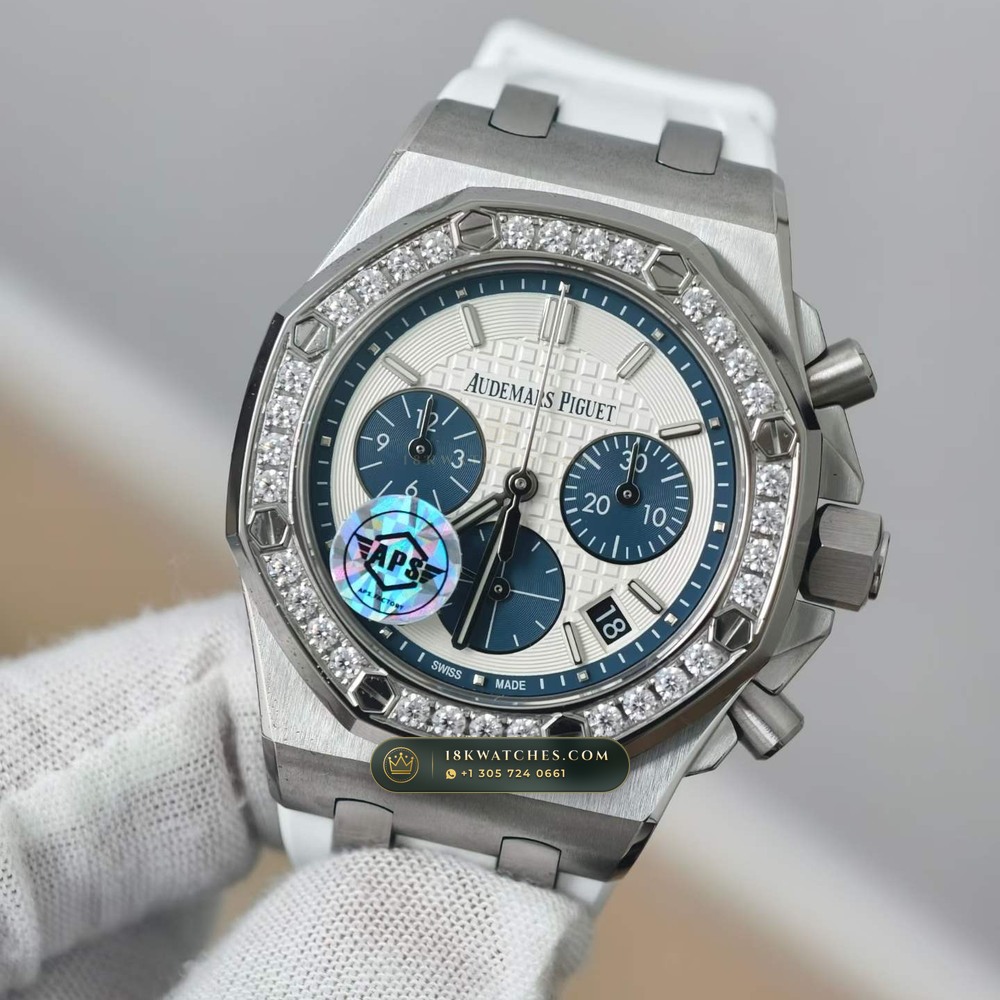 Audemars Piguet Royal Oak Selfwinding Chronograph 38mm Ref. 26231ST.ZZ.D010CA.01 — Studio Gallery Plate III in 904L Stainless Steel Custom Architecture (105.4g Verified Mass, Audemars Piguet Cal. 2385 Column-Wheel Chronograph)