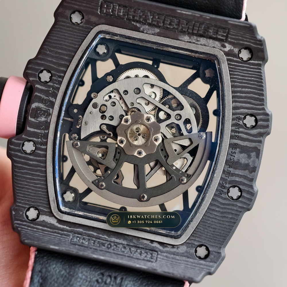 Richard Mille RM 35-02 Rafael Nadal Automatic Black Carbon TPT — Studio Gallery Plate VIII in Carbon TPT & Grade 5 Titanium (50.4g Verified Mass, Richard Mille Cal. RMAL1 Variable-Geometry Rotor)